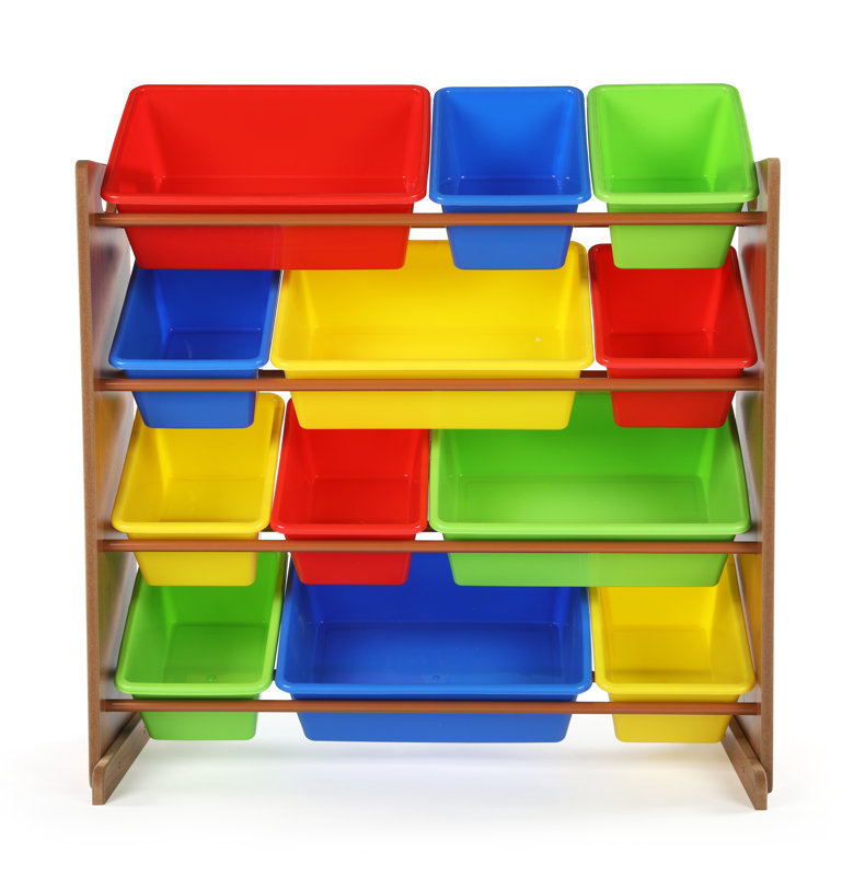 kidspace stackable angled toy organizer